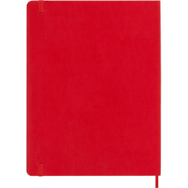 Carnet - 19x25cm - Rouge - 192 pages blanches - Couverture souple - Moleskine