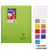 Cahier - A4 (21x29,7cm) - Petits carreaux - 160 pages - couverture en polypro - à spirale - Clairefontaine - Koverbook
