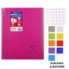 Cahier - A4 (21x29,7cm) - Petits carreaux - 160 pages - couverture en polypro - à spirale - Clairefontaine - Koverbook