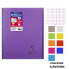Cahier - A4 (21x29,7cm) - Petits carreaux - 160 pages - couverture en polypro - à spirale - Clairefontaine - Koverbook
