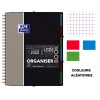 Cahier - A4 (21x29,7cm) - Petits carreaux - 160 pages - couverture en polypro - à spirale - Oxford
