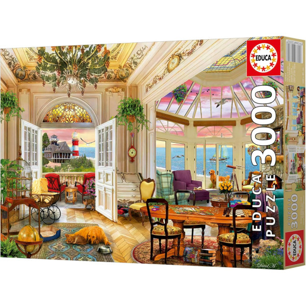 Puzzle - Vue sur la côte - 3000 pièces - 120x85cm - Dès 14 ans - Educa