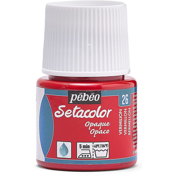Coffret - Peinture pour tissus clairs et foncés - Pébéo - Setacolor - 6 pots
