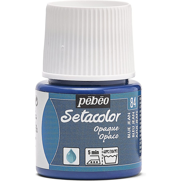 Coffret - Peinture pour tissus clairs et foncés - Pébéo - Setacolor - 6 pots