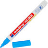 photo-Marqueur - Craie liquide - Bleu clair - Pointe ronde fine - Pour tableau noir, déco, verre - Edding 4085
