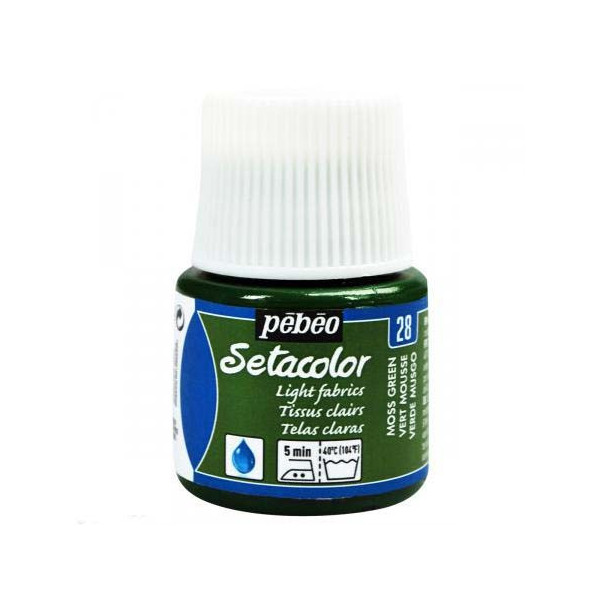 Coffret - Peinture pour tissus clairs - Pébéo - Setacolor - 6 pots