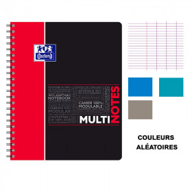 Cahier - A4 (21x29,7cm) - Grands carreaux - 160 pages - couverture en polypro - à spirale - Oxford | Artmania