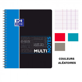 Cahier - A4 (21x29,7cm) - Grands carreaux - 160 pages - couverture en polypro - à spirale - Oxford