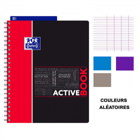 Cahier - A4 (21x29,7cm) - Grands carreaux - 160 pages - couverture en polypro - à spirale - Oxford | Artmania