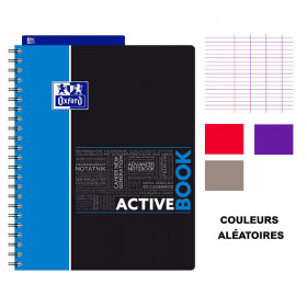 Cahier - A4 (21x29,7cm) - Grands carreaux - 160 pages - couverture en polypro - à spirale - Oxford