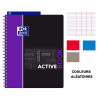 Cahier - A4 (21x29,7cm) - Grands carreaux - 160 pages - couverture en polypro - à spirale - Oxford