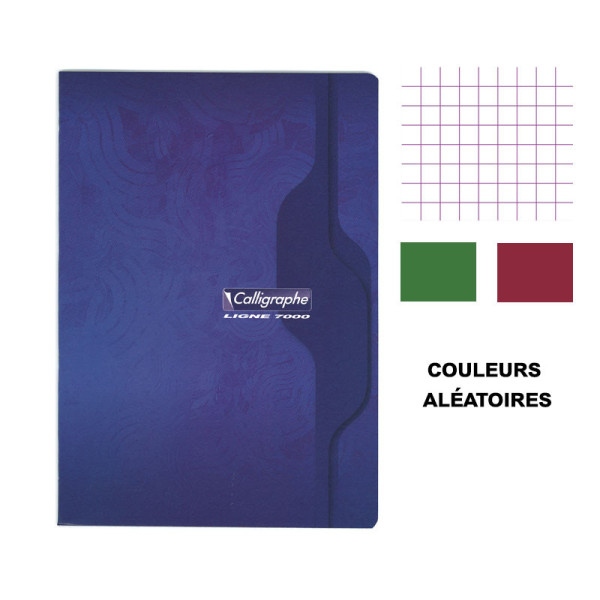 Cahier - A4 (21x29,7cm) - Petits carreaux - 96 pages - couverture en carton - sans spirale - Clairefontaine - Calligraphe