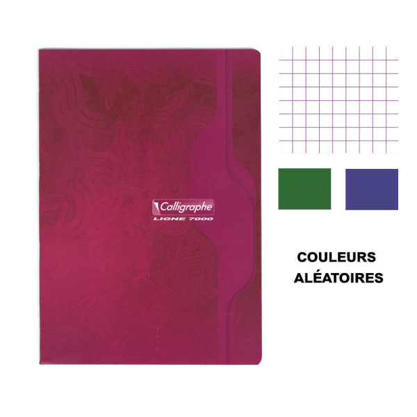Cahier - A4 (21x29,7cm) - Petits carreaux - 96 pages - couverture en carton - sans spirale - Clairefontaine - Calligraphe