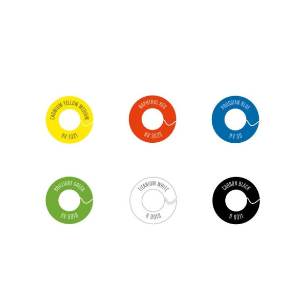 Lot de bombes de peinture - 6 couleurs - water based - Mtn