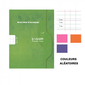 Cahier - 17x22(cm) - DL 3mm - 32 pages - couverture en carton - sans spirale - Clairefontaine - Calligraphe