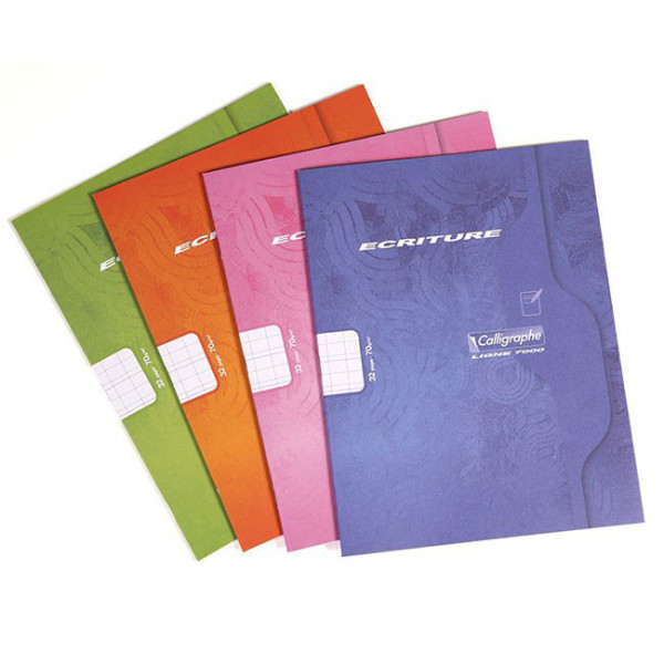 Cahier - 17x22(cm) - DL 3mm - 32 pages - couverture en carton - sans spirale - Clairefontaine - Calligraphe