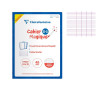 Cahier - 17x22(cm) - Grands carreaux - 48 pages - couverture en carton - sans spirale - Clairefontaine | Artmania