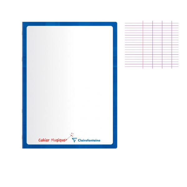 Cahier - 17x22(cm) - Grands carreaux - 48 pages - couverture en carton - sans spirale - Clairefontaine