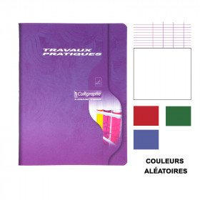 Cahier de travaux pratiques - 17x22(cm) - 96 pages - couverture en carton - sans spirale - Clairefontaine - Calligraphe