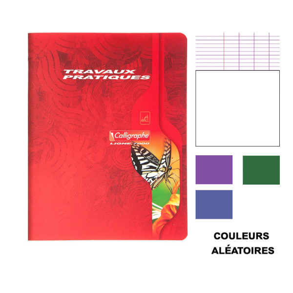 Cahier de travaux pratiques - 17x22(cm) - 96 pages - couverture en carton - sans spirale - Clairefontaine - Calligraphe