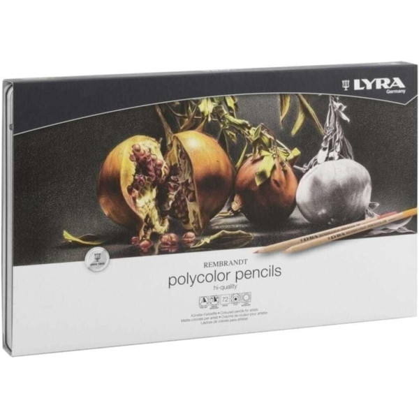 photo-Crayons de couleurs - 72 teintes - Haute qualité - Beaux-arts - Rembrandt - Lyra