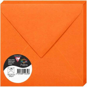 photo-Enveloppes - Carré - 165x165mm - Pollen - Capucine - 20 unités - Clairefontaine