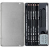 Coffret dessin - 10 pièces - Crayons Nero, Aqua Monolith, estompes et gomme - Cretacolor Deep Black