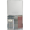 Coffret dessin - 15 pièces - Crayons graphite + bâtons graphite + accessoires - Cretacolor Silver Box