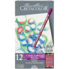 photo-Crayons de couleur - 12 couleurs intenses - Résiste à l'eau - Beaux-arts - Cretacolor Karmina