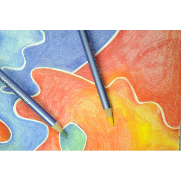Crayons de couleur aquarelle - Boîte métal - 12 couleurs - Cretacolor - Marino