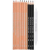 Crayons graphite + fusain + estompe - Beaux-arts - 11 pièces - Cretacolor Artist Studio
