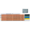 Crayons pastel - 5 couleurs + estompe + gomme mie de pain - Cretacolor Fine Art