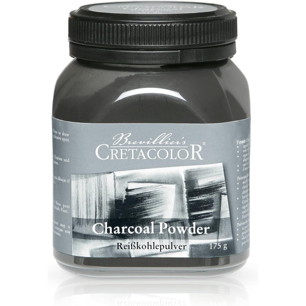 photo-Pigment en poudre - Charbon - Beaux-arts - Extra-fine - Pot 175g - Cretacolor