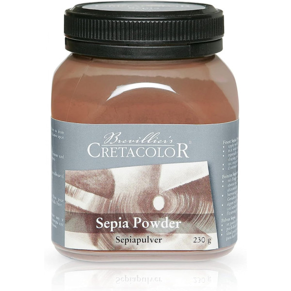 photo-Pigment en poudre - Sépia - Beaux-arts - Extra-fine - Pot 230g - Cretacolor