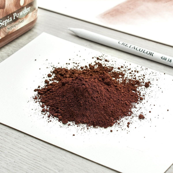 Pigment en poudre - Sépia - Beaux-arts - Extra-fine - Pot 230g - Cretacolor