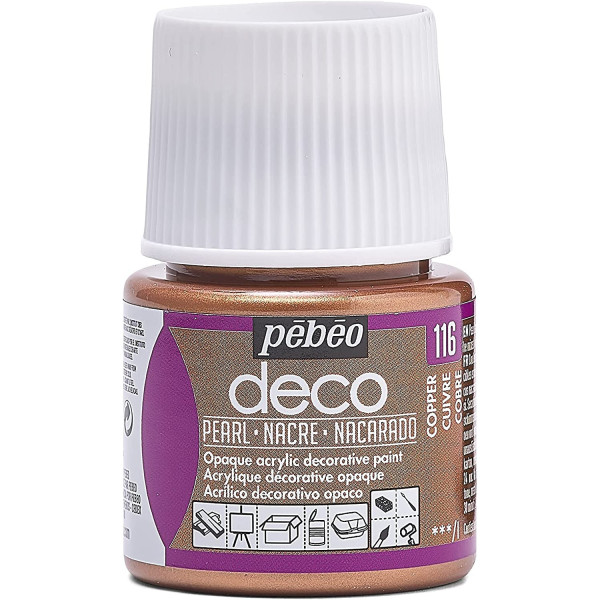photo-Peinture acrylique - Cuivre - Nacré - Pébéo - Déco - 45ml