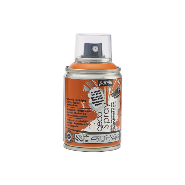 Bombe de peinture - Mandarine - 706 - Pébéo - DecoSpray - 100ml - Tous supports