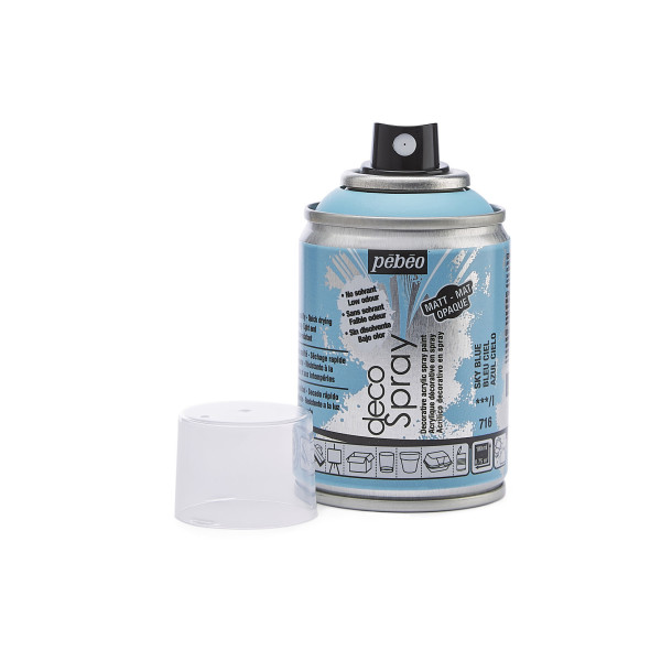 Bombe de peinture - Bleu ciel - 716 - Pébéo - DecoSpray - 100ml - Tous supports