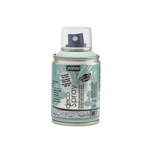 photo-Bombe de peinture - Vert pastel - 720 - Pébéo - DecoSpray - 100ml - Tous supports