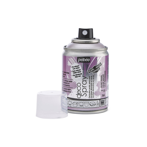 Bombe de peinture - Lilas - 764 - Nacré - Pébéo - DecoSpray - 100ml - Tous supports