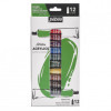 photo-Peinture acrylique - 12 couleurs - Fine - Mate satinée - Tubes de 12ml - Pébéo Studio Acrylics