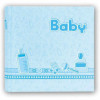 photo-Album photo - Naissance - Bleu - 24x24cm - 20 pages - Cadeau - Enfant