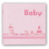 photo-Album photo - Naissance - Rose - 24x24cm - 20 pages - Cadeau - Enfant