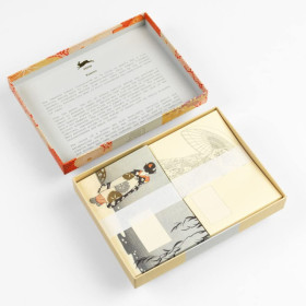 Coffret de correspondance - Papier à lettres + enveloppes + autocollants - Kimono Geisha