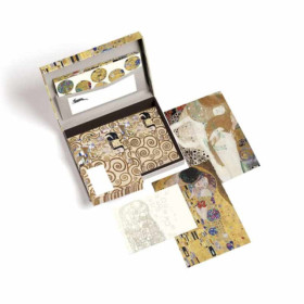 Coffret de correspondance - Papier à lettres + enveloppes + autocollants - Gustav Klimt