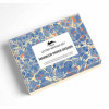 photo-Coffret de correspondance - Papier à lettres + enveloppes + autocollants - Papier marbré