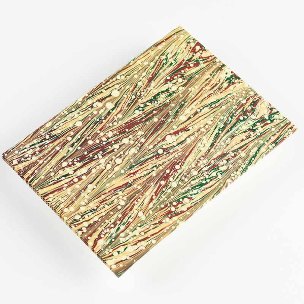 Coffret de correspondance - Papier à lettres + enveloppes + autocollants - Papier marbré