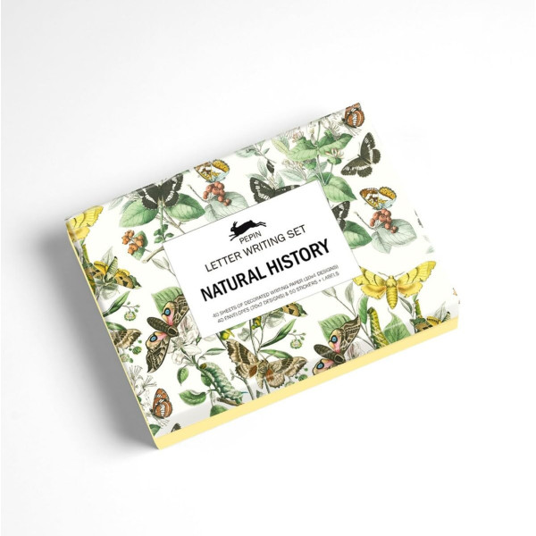 photo-Coffret de correspondance - Papier à lettres + enveloppes + autocollants - Natural History