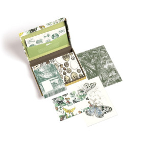 Coffret de correspondance - Papier à lettres + enveloppes + autocollants - Natural History