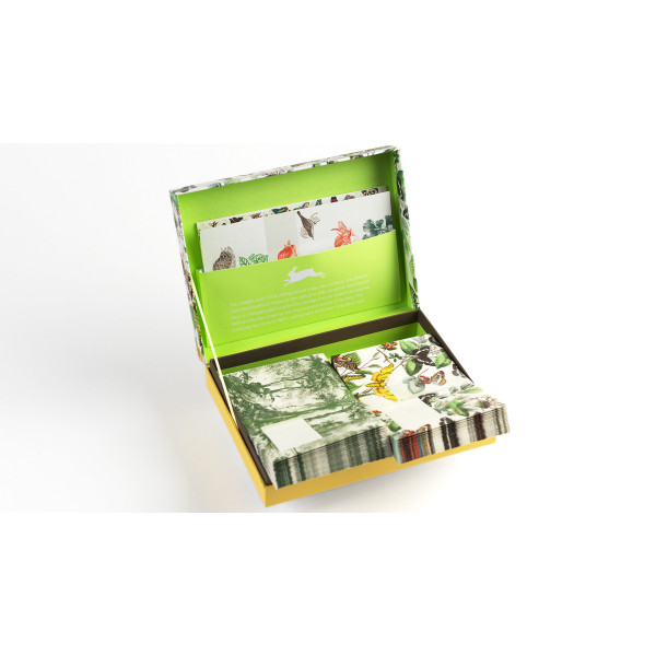 Coffret de correspondance - Papier à lettres + enveloppes + autocollants - Natural History